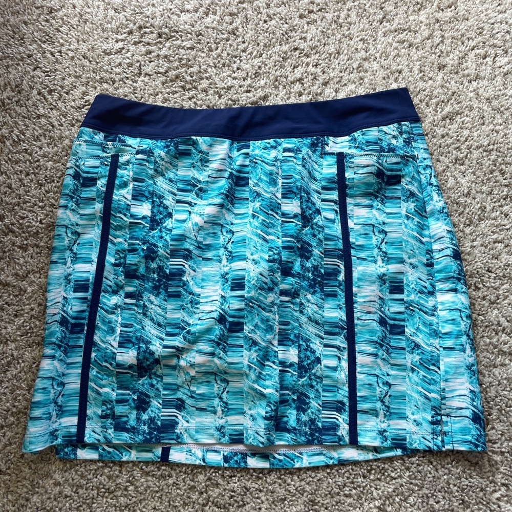 Adidas Blue Athletic Skort with Built in Shorts - Size Medium